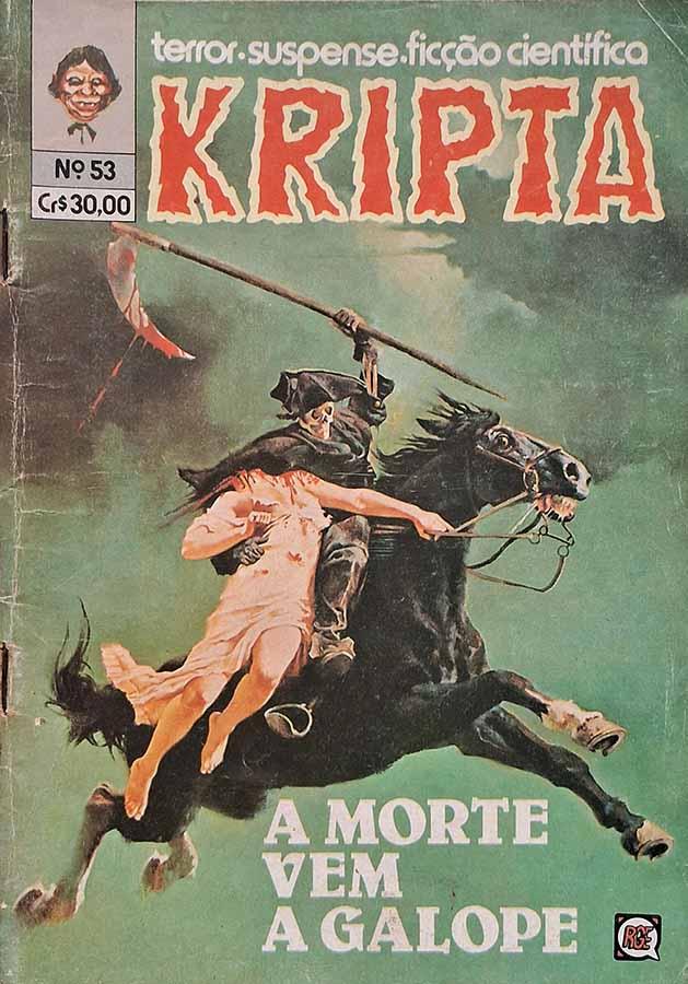 Kripta #53, Novembro/1980.  Edição da RGE em formatinho. Sede de Sangue e outras histórias. 