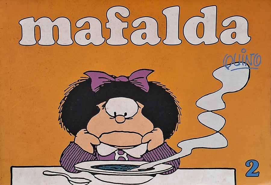 Mafalda #2.  Edição da Martins Fontes em tira por Quino.  Gibis & Histórias em Quadrinhos.  Editora: Martins Fontes.   Ano de Edição: 2001. 