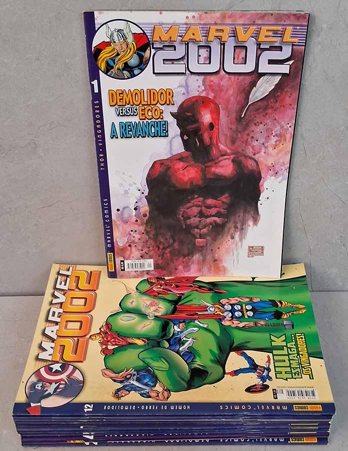 Marvel 2002 em 12 Volumes.  Coleção completa da Panini do #1 ao #12.