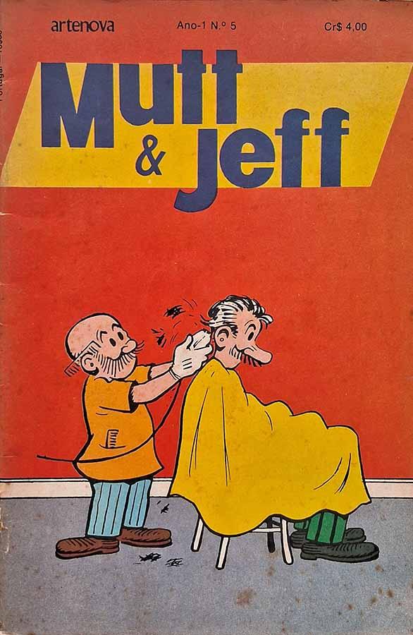 Mutt & Jeff #5.  Edição da Artenova em formatinho. A vida na fazenda é só leite e mel e outras histórias.  Gibis & Histórias em Quadrinhos.  Editora: Artenova.   Ano de Edição: 1973. 