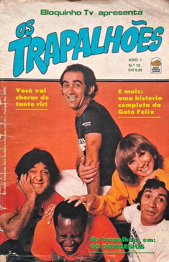 Os Trapalhões #12.  Gibis & Histórias em Quadrinhos.  Editora: Abril.   Edição: Setembro/1977. 