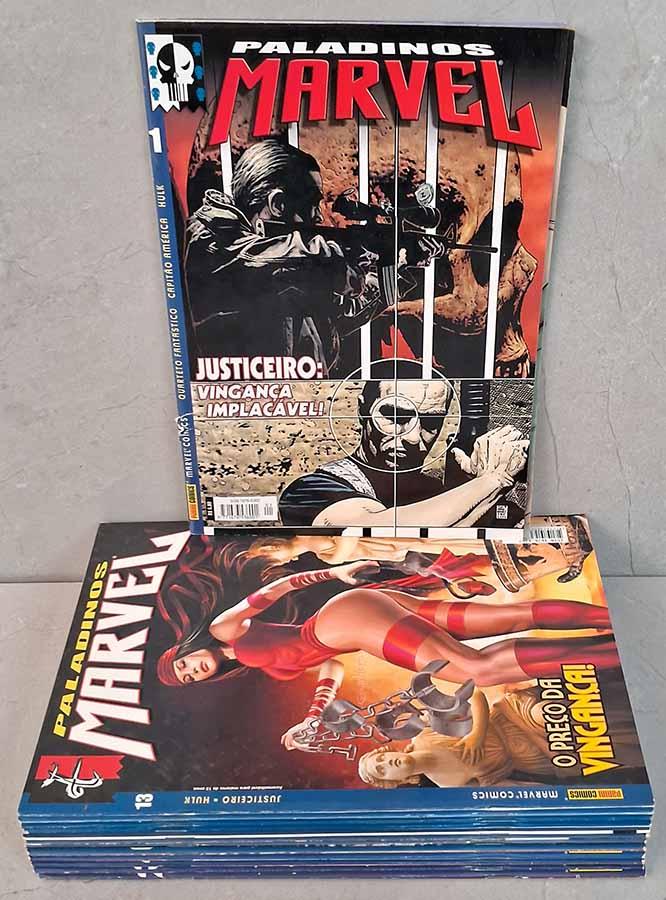 Paladinos Marvel em 13 Volumes.  Coleção completa da Panini do #1 ao #13.