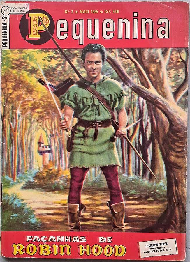 Pequenina #2. Edição da EBAL em Façanhas de Robin Hood. 