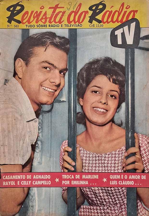 Revista do Rádio #583.  Capa com Celly Campello e Agnaldo Rayol. Reportagens com Nelson Gonçalves; Cauby Peixoto; Ângela Maria; Juca Chaves; Carlos Alberto de Nóbrega; POSTER DA EDIÇÃO: Paulo Gracindo; Anisio Silva e muito mais.  Revistas.  Editora: Rádio Editora.   Edição: 19 de Novembro de 1960. 