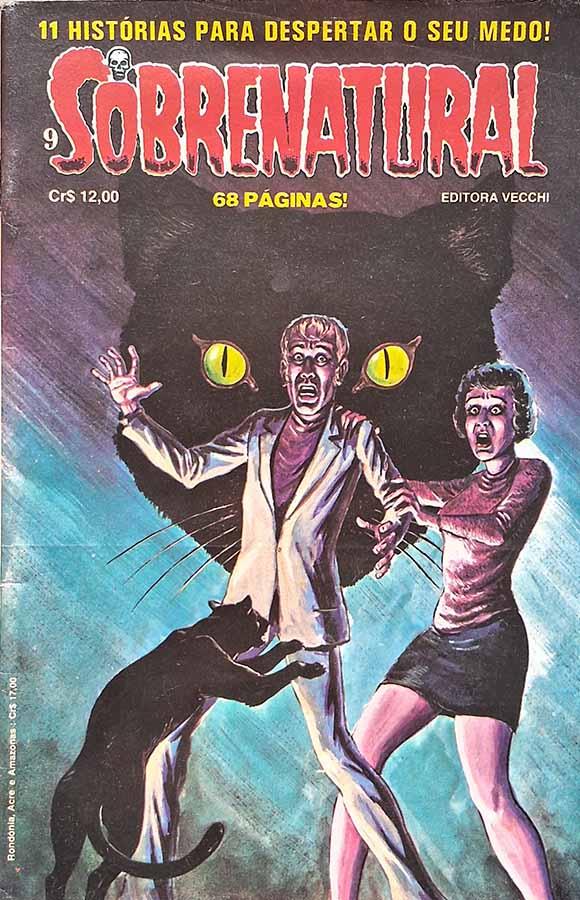 Sobrenatural #9.  Edição da Vecchi em formatinho. HQs de Terror e Horror. A Sétima Vida e outras histórias. 