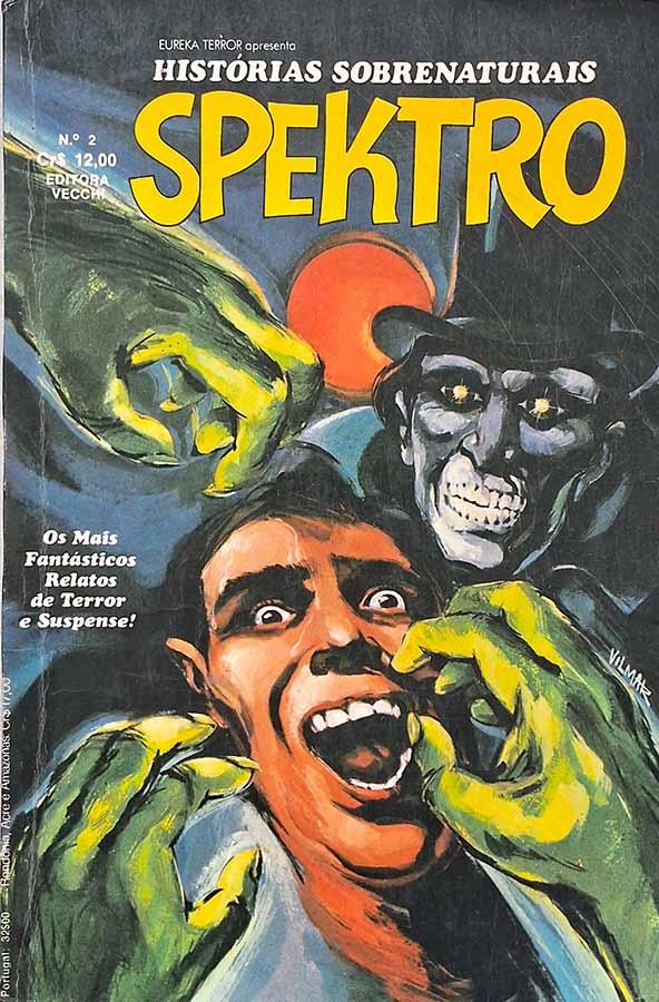 Spektro #2.  Histórias sobrenaturais da Vecchi em formatinho. HQs de Terror e Horror. As Mãos do Terror e outras histórias. 