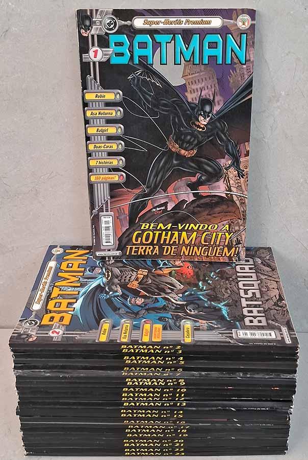 Coleção Batman Super Heróis Premium em 23 Volumes.  Edição completa da Abril do #1 ao #23.
