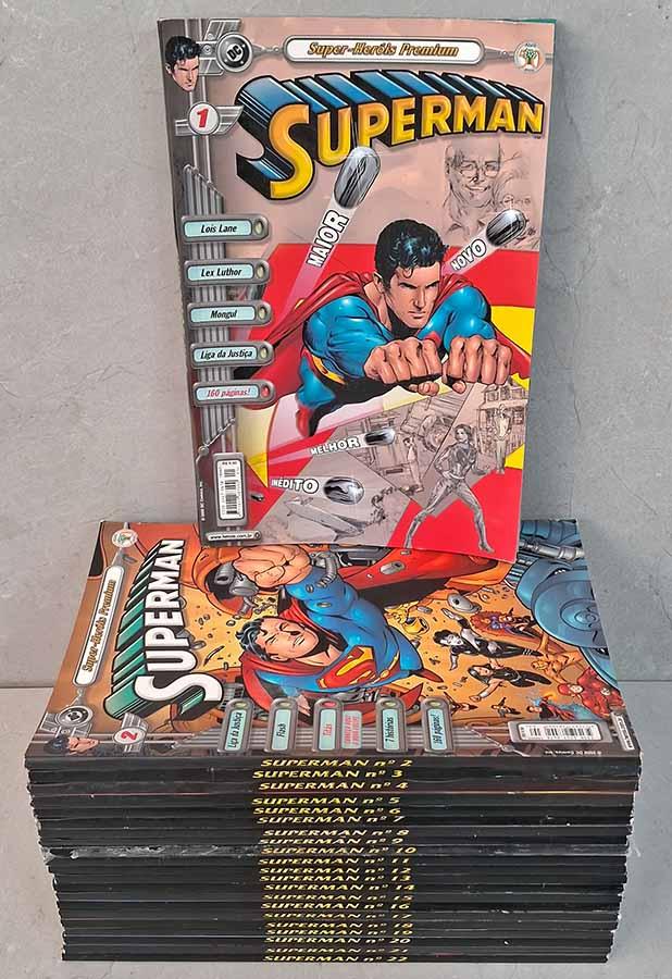 Coleção Superman Super-Heróis Premium (22 Volumes)