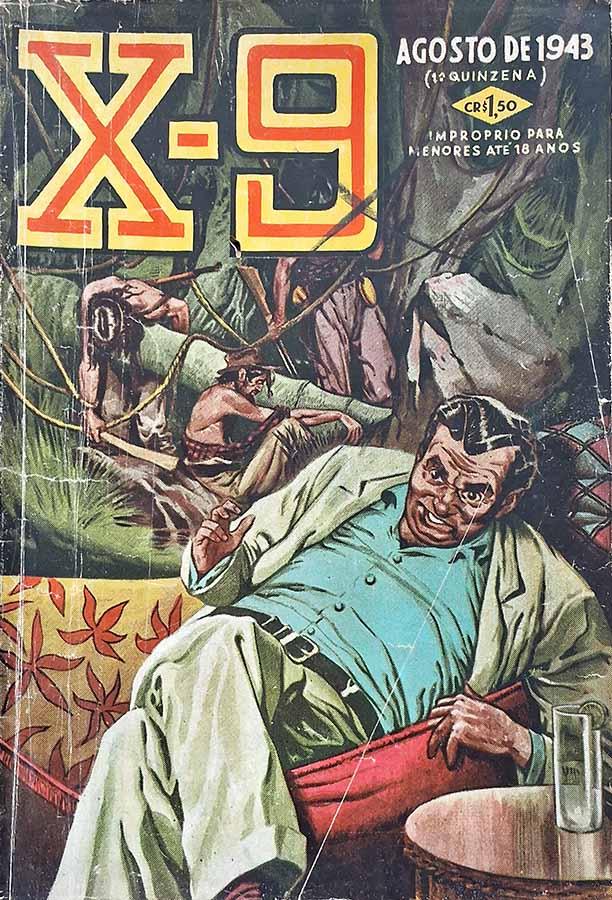 Revista X-9 #53. Edição de Agosto/1943.  Em Os Crimes do Blackout. 