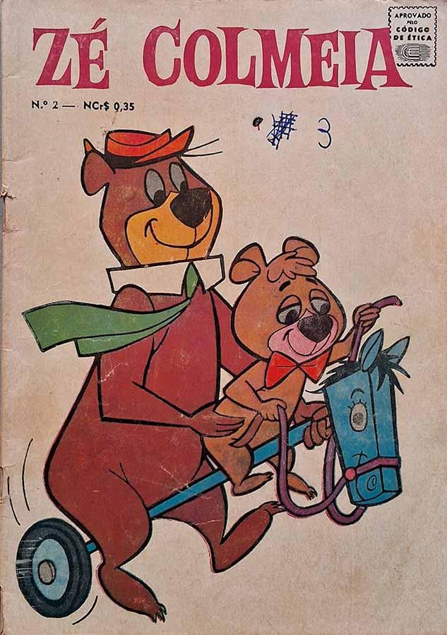 Zé Colméia #2 Ano VI Fevereiro/1968. Edição de O Cruzeiro com histórias em quadrinhos da Hanna Barbera. Ursos Espaciais e outras HQs.  Veja:  Gibis. Gibis Antigos. 