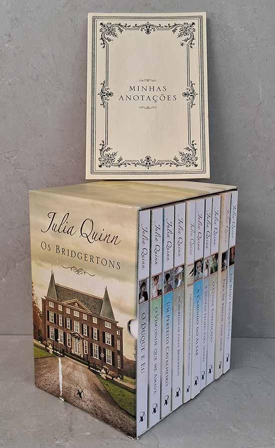 Box Os Bridgertons. 9 Livros + Extra: caderno Minhas Anotações.   Autor: Julia Quinn.