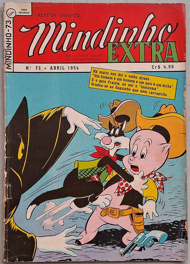 Mindinho #73.  Gibis. Histórias em quadrinhos da EBAL. Editora: EBAL.   Edição: Abril/1954. 