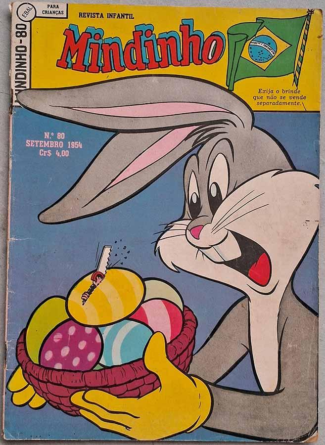 Mindinho #80 1ª Série.  Gibis. Histórias em quadrinhos da EBAL. Editora: EBAL.   Edição: Setembro/1954. 