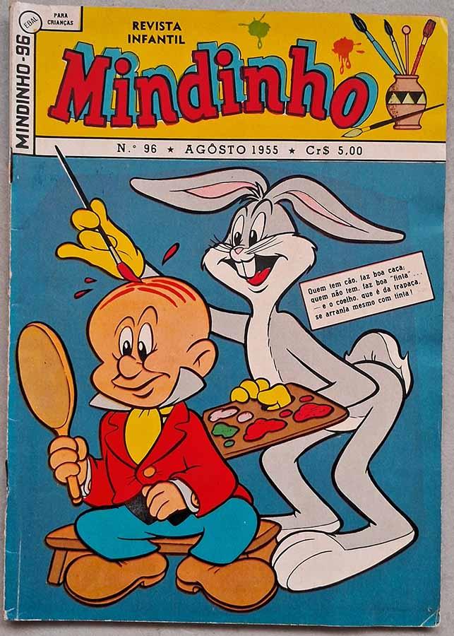 Mindinho #96.  Gibis. Histórias em quadrinhos da EBAL. Editora: EBAL.   Edição: Agosto/1955. 