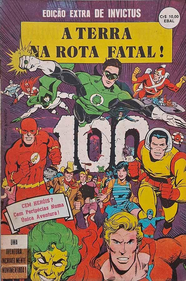 A Terra na Rota Fatal!   Edição Extra de Invictus. Gibis. Histórias em quadrinhos da EBAL. Edição em formatinho.   Editora: EBAL.   Edição: Setembro/1979. 