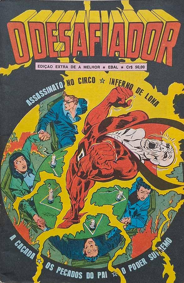 O Desafiador. Edição Extra de A Melhor/EBAL.  Gibis. Histórias em quadrinhos da EBAL. Edição em formatinho.  