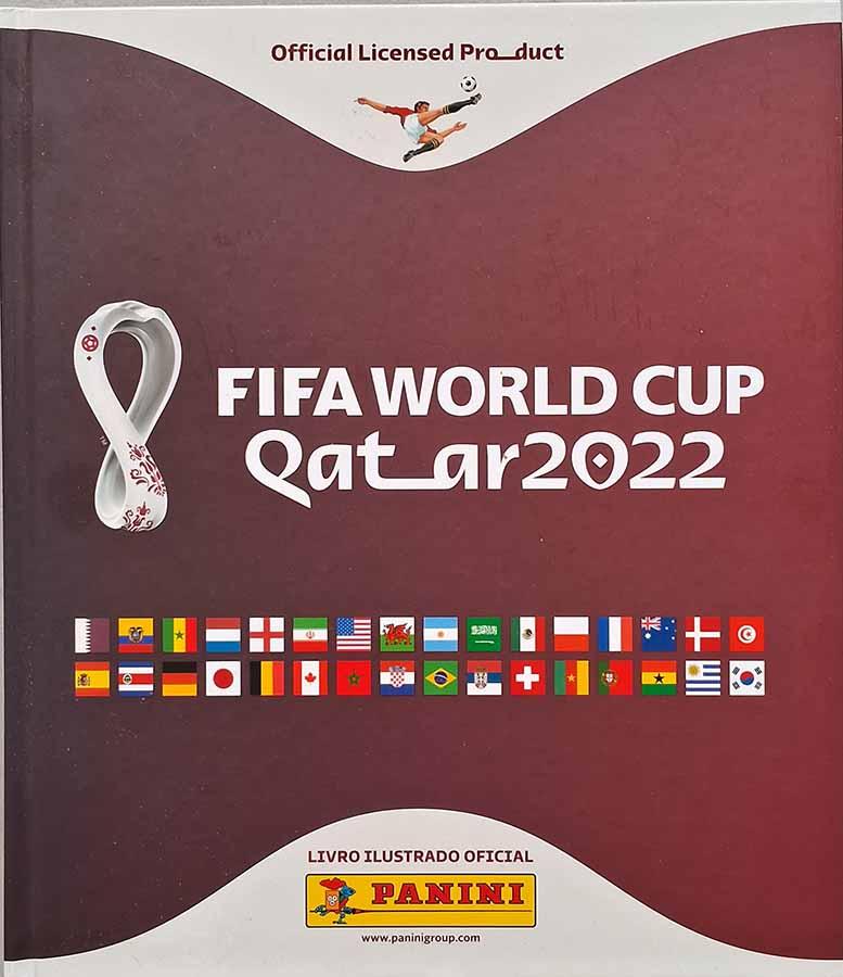 fifa world cup qatar 2022 - SEBO RS RARIDADES Fifa World Cup Qatar 2022. Livro Ilustrado em capa dura, Panini. Álbum de figurinhas completo da Copa do Mundo FIFA de Futebol 2022.