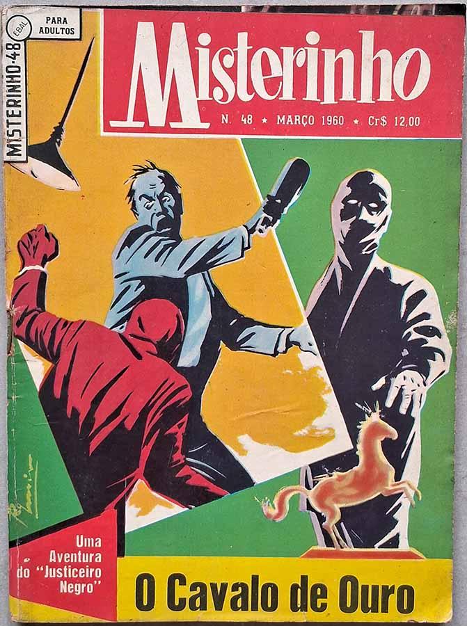 Misterinho (1ª Série/Ebal) #48 Março/1960.  Gibis. Histórias em quadrinhos da EBAL. Em O Cavalo de Ouro. 