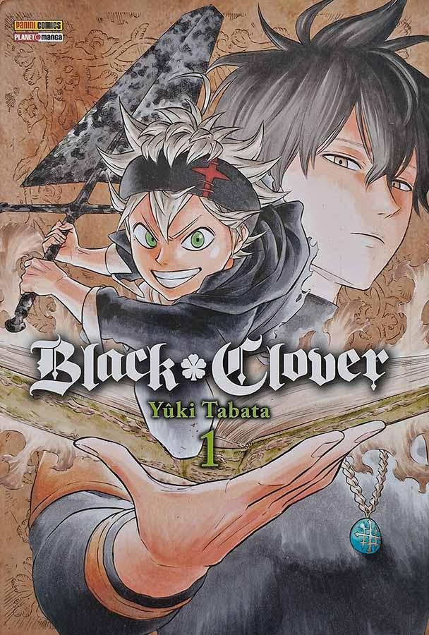 Black Clover Nº 1.  Edição da Panini. Yuki Tabata.  Mangás.  Editora: Panini.  Ano de Edição: 2018. 