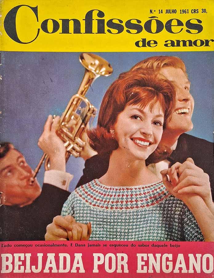 Confissões de Amor Nº 14 Julho/1961.  Revista com fotonovela completa: Entre o Amor e o Ciúme. Revistas.  Editora: Edibrás. 