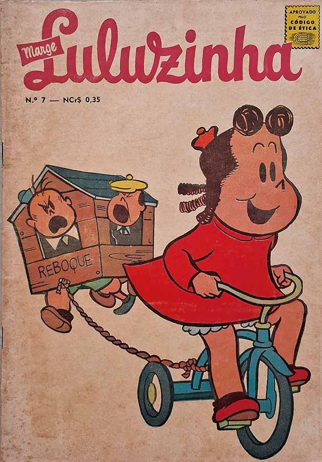 Luluzinha Julho/1968 Ano XIV Nº 7. Edição de O Cruzeiro. O Caso do Peixinho Dourado e outras histórias em quadrinhos. 