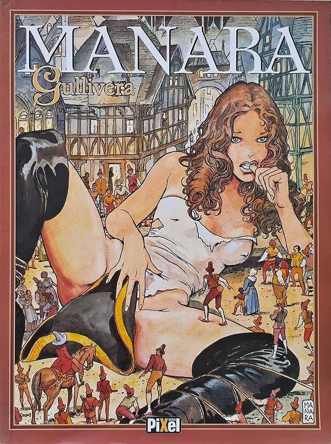 Gullivera.  Autor: Milo Manara. Histórias em Quadrinhos da Media Pixel. 