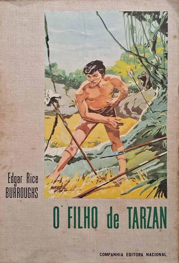 O Filho de Tarzan.  Livro por Edgar Rice Burroughs.  Livros usados.  Editora: Companhia Editora Nacional. Ano de Edição: 1959. 