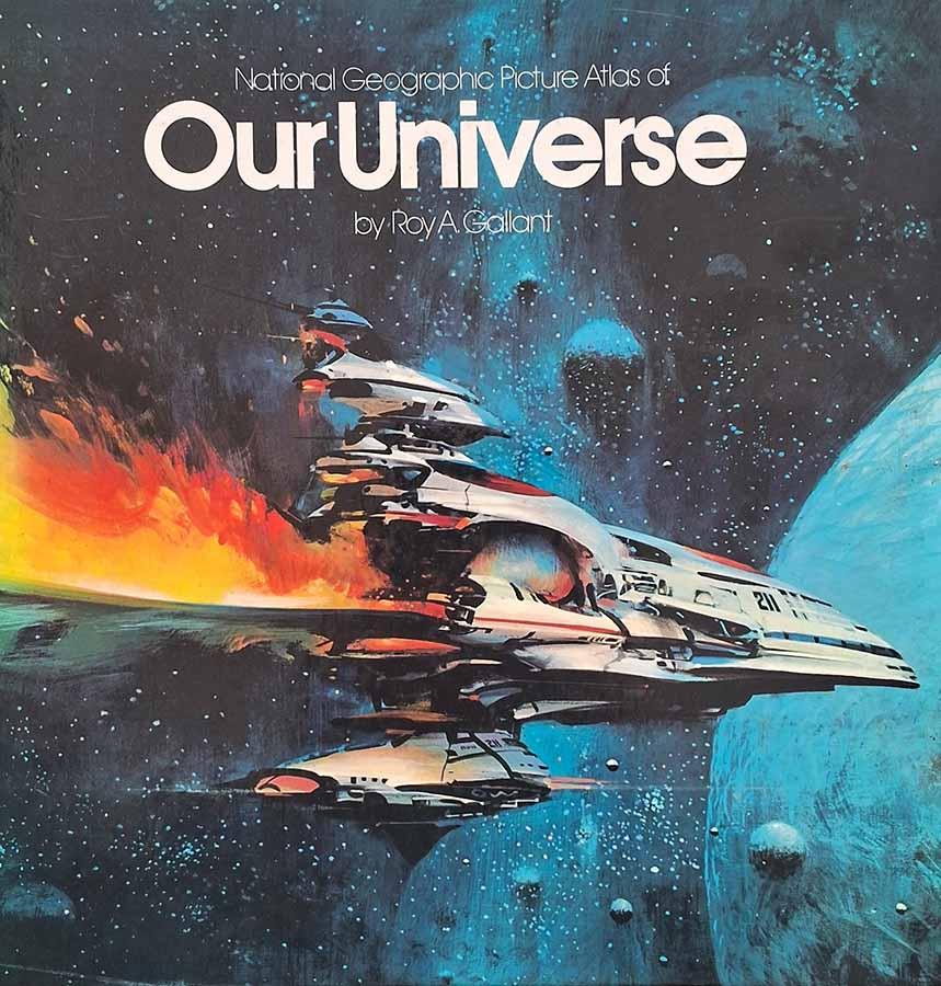 National Geographic Picture Atlas of Our Universe.  Autor: Roy Gallant. Livros usados.  Editora: National Geographic Society. Ano de Edição: 1986. 
