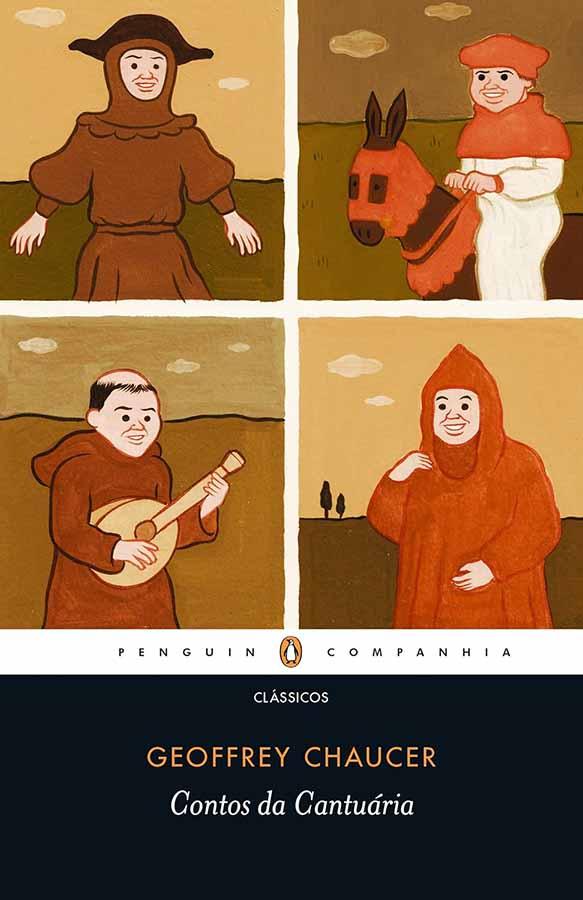 Contos de Cantuária.  Livro por Geoffrey Chaucer.  Contos ingleses.  Livros usados/seminovos.  Editora: Penguin Classics Companhia das Letras.