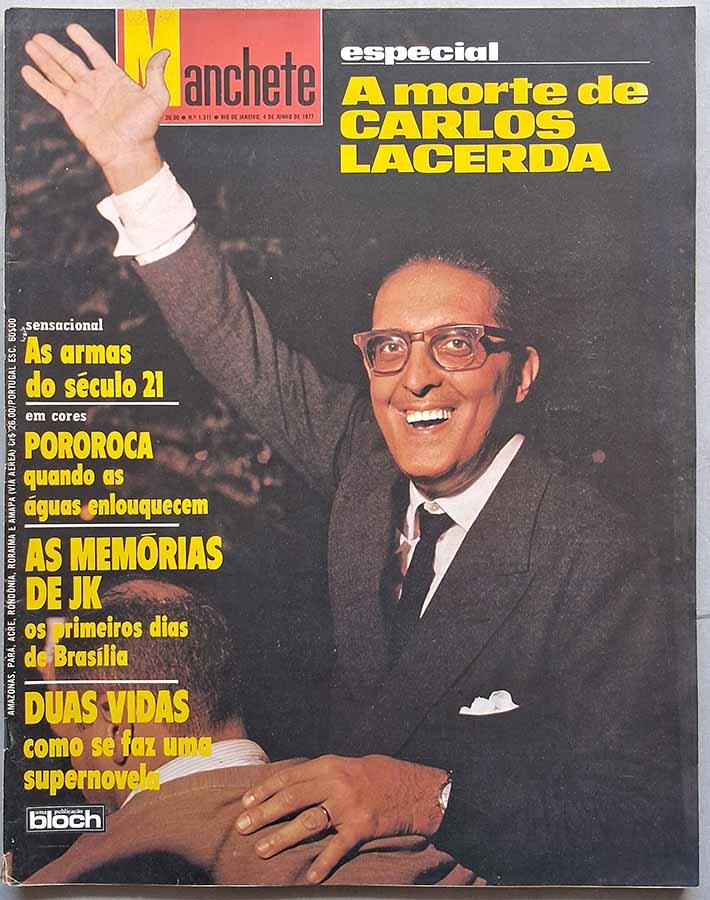 Revista Manchete Nº 1311.   Edição especial: a morte de Carlos Lacerda.