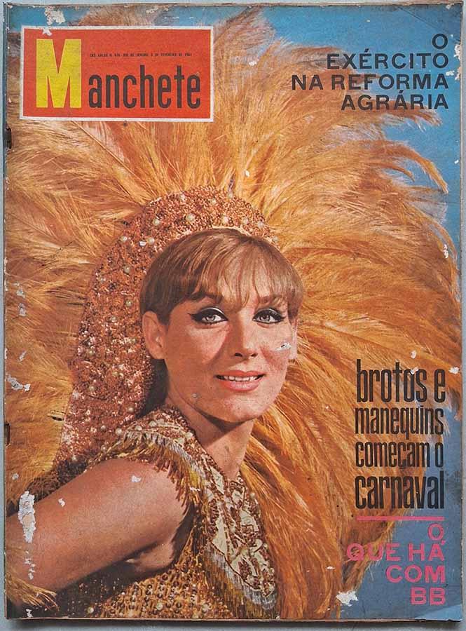 Revista Manchete Nº 616.   Capa: Geórgia Quental, um dos mais belos manequins do carnaval.