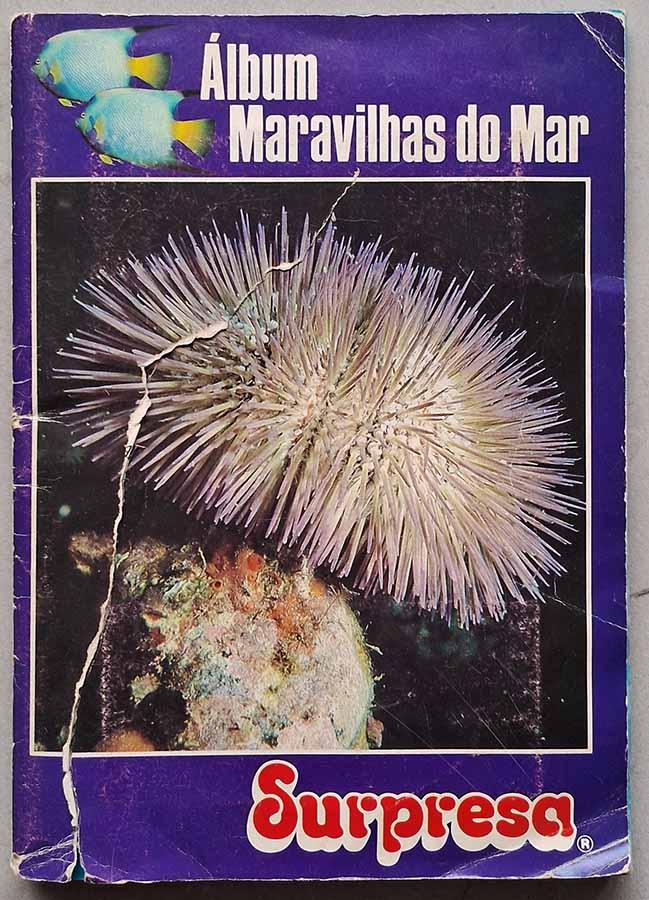 Album Maravilhas Do Mar Surpresa .  Álbum de figurinhas incompleto. Faltam 9 de 30 cartões surpresa.  Álbuns de Figurinhas. Álbuns de Figurinhas Incompletos. 