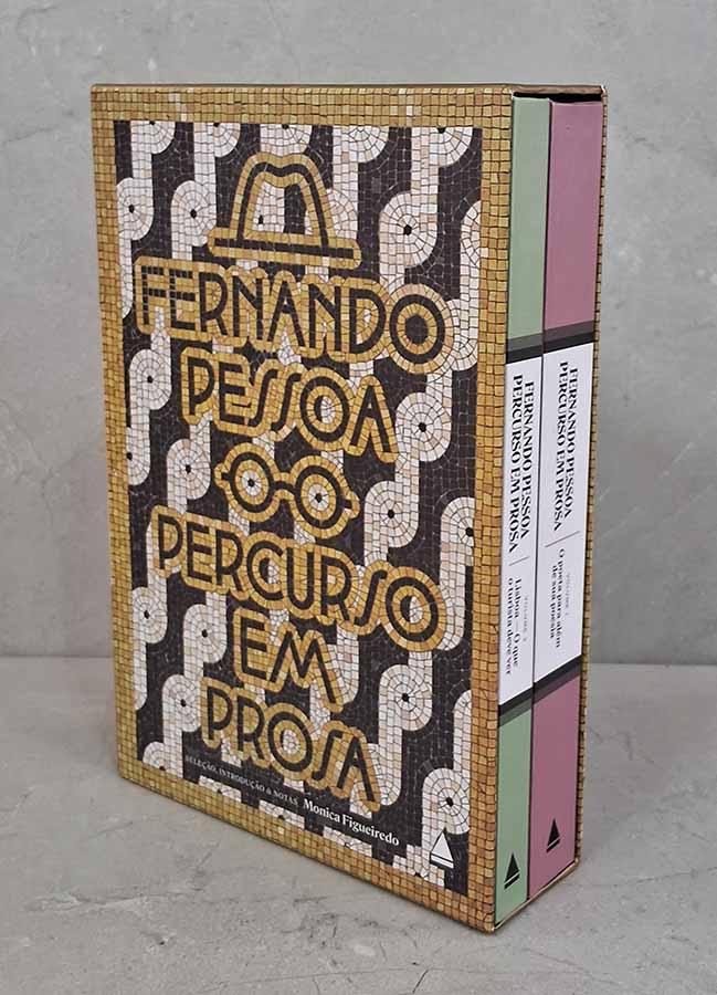 Fernando Pessoa percurso em prosa 1 - SEBO RS RARIDADES Fernando Pessoa: percurso em prosa. Box em 2 volumes.