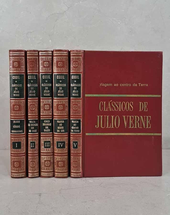 Clássicos de Júlio Verne 5 Volumes.  Editora CODIL.