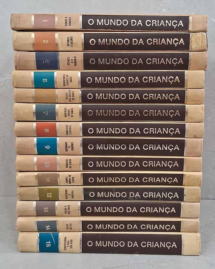 O Mundo da Criança, coleção com 14 Volumes.  Edição pela Editora Delta. Volumes 1 ao 15 (falta volume 04). 
