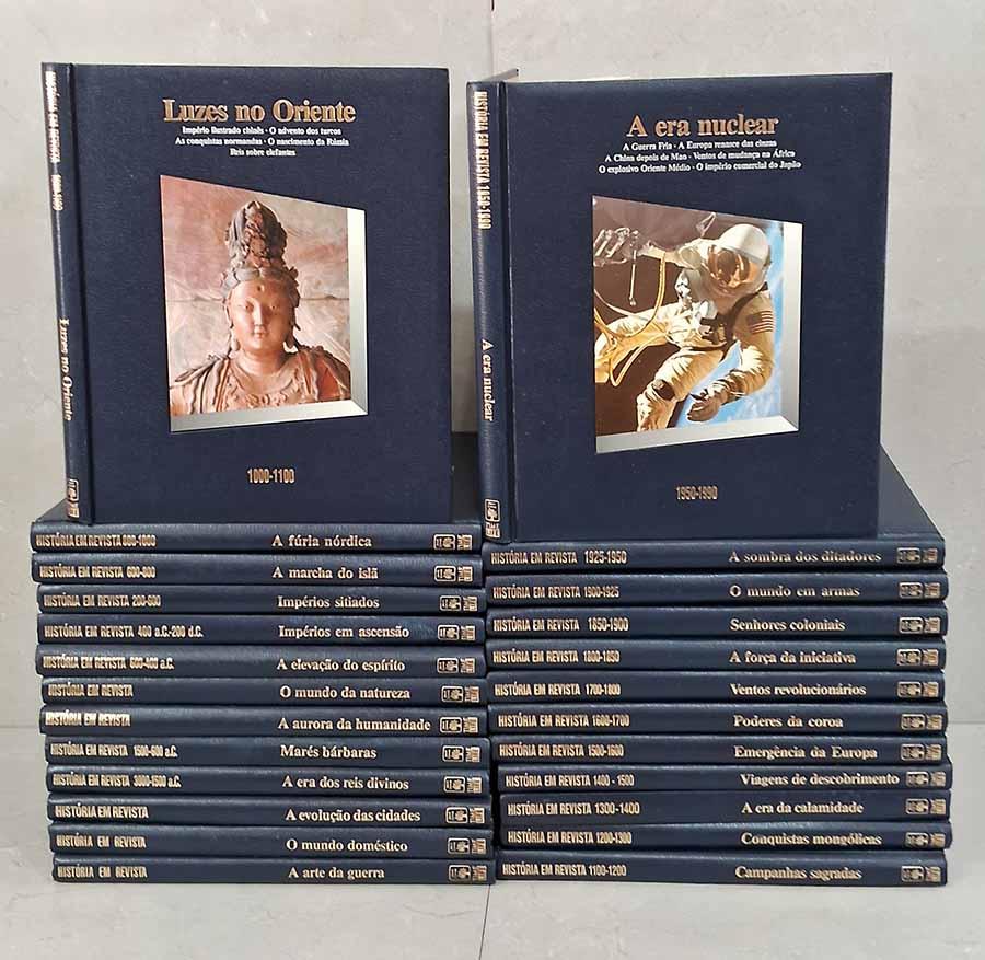 Coleção História em Revista com 25 Volumes.  Editora Abril Livros/Time Life.