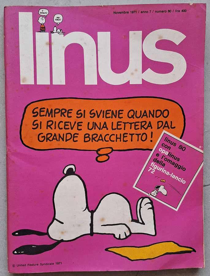 Linus (Milano Libri) Nº 80 Ano 1971