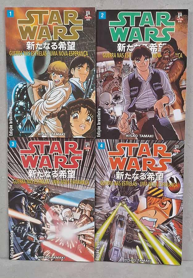 Guerra nas Estrelas Uma Nova Esperança: Star Wars.  Mangás JBC em 4 Volumes Autor: Hisao Tamaki.