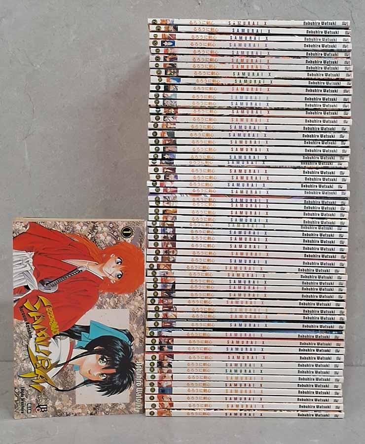Coleção Samurai X em 56 Volumes.  Mangás JBC. Autor: Nobuhiro Watsuki. Série completa da Edição Brasileira do número 1 ao 56. 